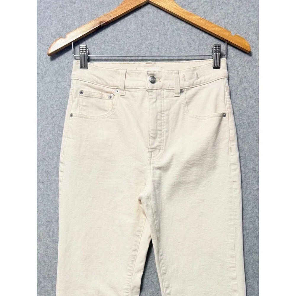 Madewell Relaxed Bootcut Jeans Size 25 Winter White High Full Length